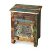 Hivvago 18" Brown Standard Accent Chest With One Drawer In Multi