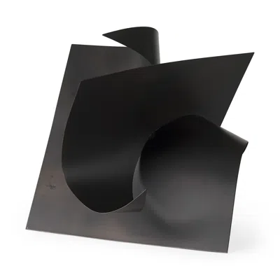 Hivvago 18" Contempo Antiqued Black Abstract Sculpture