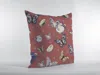 Hivvago 16" Copper Rose Butterflies Zippered Suede Throw Pillow In Multi