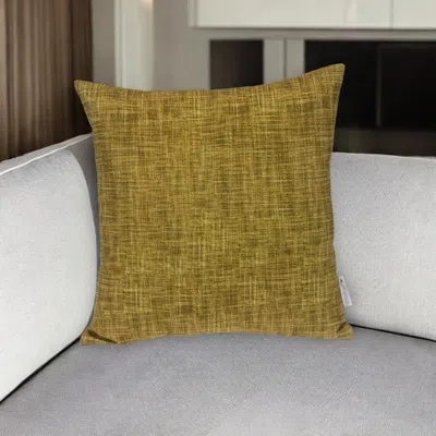 Hivvago 18" Green Weave Cotton Throw Pillow