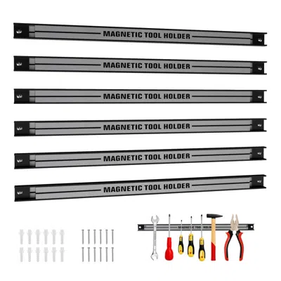 Hivvago 18 Inch Magnetic Tool Holder Strip With Mounting Screws In Multi