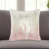Hivvago 18" Pink Velvet Throw Pillow In Neutral