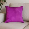 Hivvago 18" Purple Cowhide Cowhide Throw Pillow In Purple