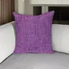 Hivvago 18" Purple Weave Cotton Throw Pillow In Purple