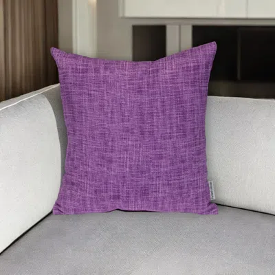Hivvago 18" Purple Weave Cotton Throw Pillow