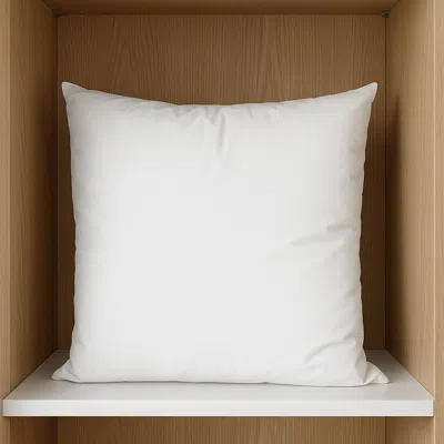 Hivvago 18" White Cotton Throw Pillow Insert