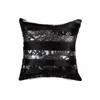 Hivvago 18" X 18" X 5" Black And Silver Pillow In Black