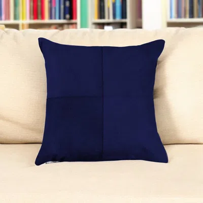 Hivvago 18" X 18" X 5" Navy Pillow In Blue