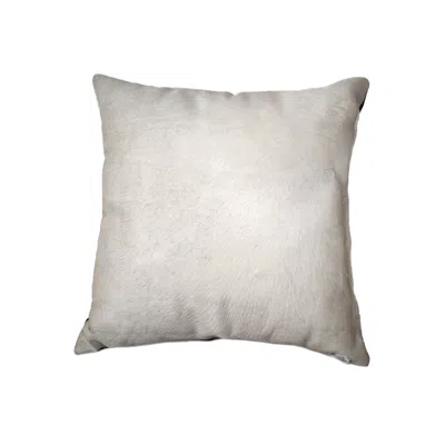 Hivvago 18" X 18" X 5" Off White Cowhide Pillow