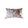 Hivvago 18" X 18" X 5" Salt And Pepper Brown And White Cowhide Pillow In Gray