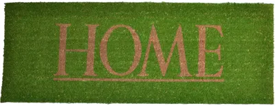 Hivvago 18" X 48" Green Coir Home Outdoor Door Mat