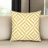 Hivvago 18" Yellow And White Throw Pillow Cover In Yellow