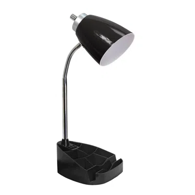 Hivvago 19" Black Swing Arm Table Lamp