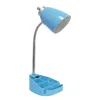 Hivvago 19" Blue Swing Arm Table Lamp In Blue