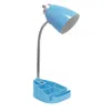 Hivvago 19" Blue Swing Arm Table Lamp In Blue