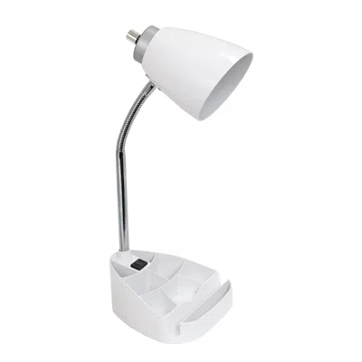 HIVVAGO 19" WHITE SWING ARM TABLE LAMP