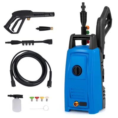 Hivvago 1900 Psi 1.8 Gpm Electric Pressure Washer With 4 Quick Connect Nozzles
