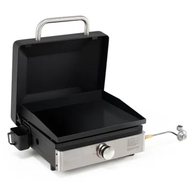 Hivvago 1-burner Portable Gas Griddle With Lid Non-stick Ceramic Griddle Plate