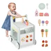 Hivvago 2-in-1 Baby Walker With Storage And Ice Creams For 1+ Years Old