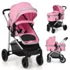 Hivvago 2-in-1 Convertible Baby Stroller With Reversible Seat-pink