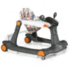 Hivvago 2-in-1 Foldable Activity Push Walker With Adjustable Height-black