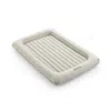 Hivvago 2-in-1 Multi-purpose Inflatable Toddler Travel Bed Air Mattress Set With Electric Pump In Neutral