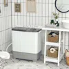 Hivvago 2-in-1 Portable 22lbs Capacity Washing Machine With Timer Control-gray
