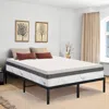 Hivvago 2-inch Thick Plush High Density Foam Mattress Topper Pad - Medium Firm In White