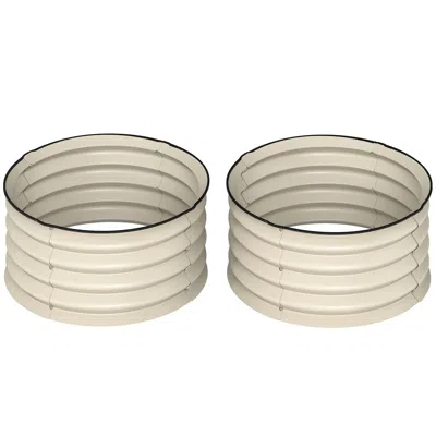 Hivvago 2-pack Metal Raised Garden Beds With Safe Edges