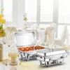 Hivvago 2 Packs Stainless Steel Full-size Chafing Dish