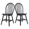 Hivvago 2-pc Chair Set Black