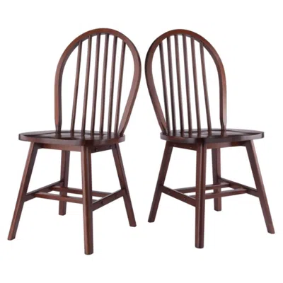 HIVVAGO 2-PC CHAIR SET WALNUT