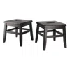 Hivvago 2-pc Conductor Stool Set Coffee