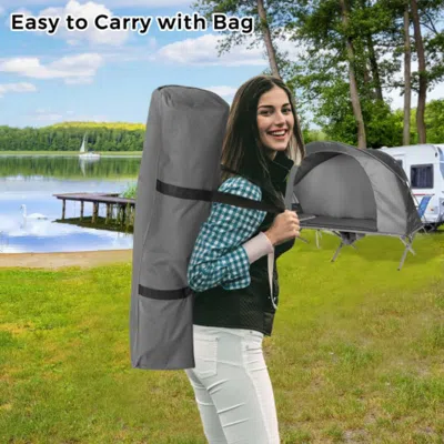 Hivvago 2-person Outdoor Camping Tent With External Cover-gray