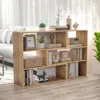 Hivvago 2-piece Separable Bookshelf Floor Standing Corner Display Storage