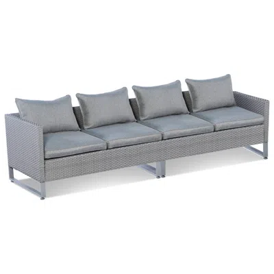 Hivvago 2 Pieces Patio Furniture Sofa Set With Cushions And Sofa Clips