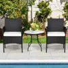 Hivvago 2 Pieces Patio Wicker Chairs With Cozy Seat Cushions