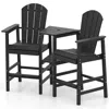Hivvago 2-seat Adirondack Chair All-weather Adirondack Chair With Double Connecting Tray