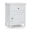 Hivvago 2-tier Accent Table With Spacious Tabletop-white