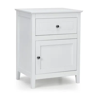 Hivvago 2-tier Accent Table With Spacious Tabletop-white