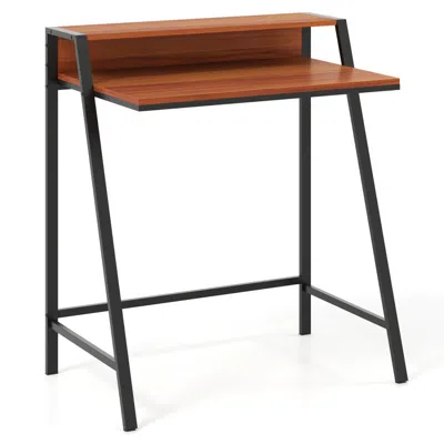 Hivvago 2 Tier Computer Desk Pc Laptop Table Study Writing Home Office Workstation New In Black