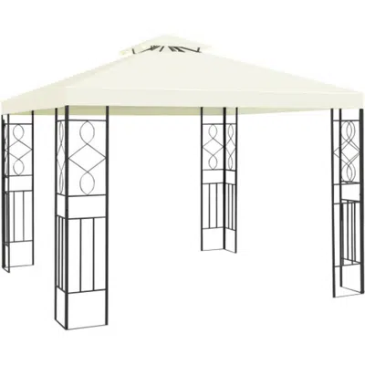 Hivvago 2 Tiers 10 X 10 Feet Patio Gazebo Canopy Tent In Burgundy