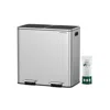 Hivvago 2 X 10.6 Gallon (2 X 40 L) Trash Can For Kitchen In Gray