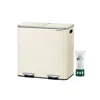 Hivvago 2 X 10.6 Gallon (2 X 40 L) Trash Can For Kitchen In Neutral