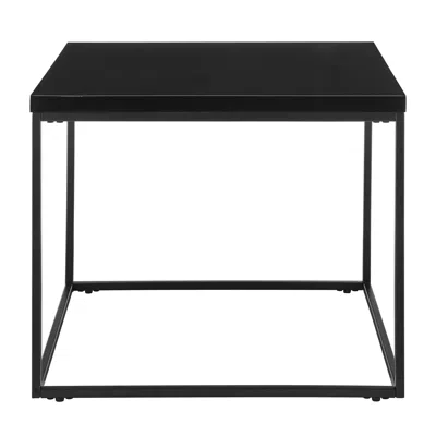 Hivvago 20" Black Square End Table
