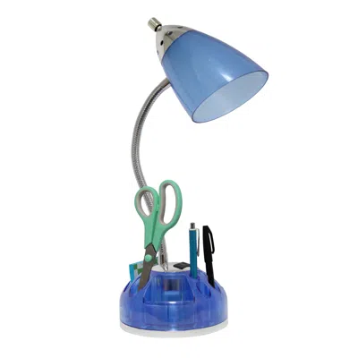 Hivvago 20" Blue Swing Arm Table Lamp