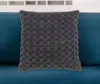 Hivvago 20" Charcoal Cotton Throw Pillow With Texture In Gray