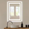 Hivvago 20" Clear Lighted Frameless Bathroom Vanity Mirror In Neutral