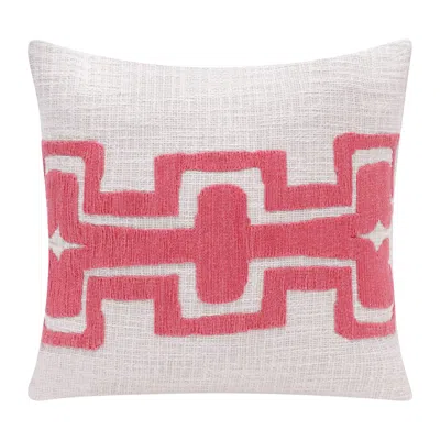 Hivvago 20" Coral Throw Pillow In Pink