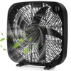 Hivvago 20 Inch Box Portable Floor Fan With 3 Speed Settings And Knob Control-black